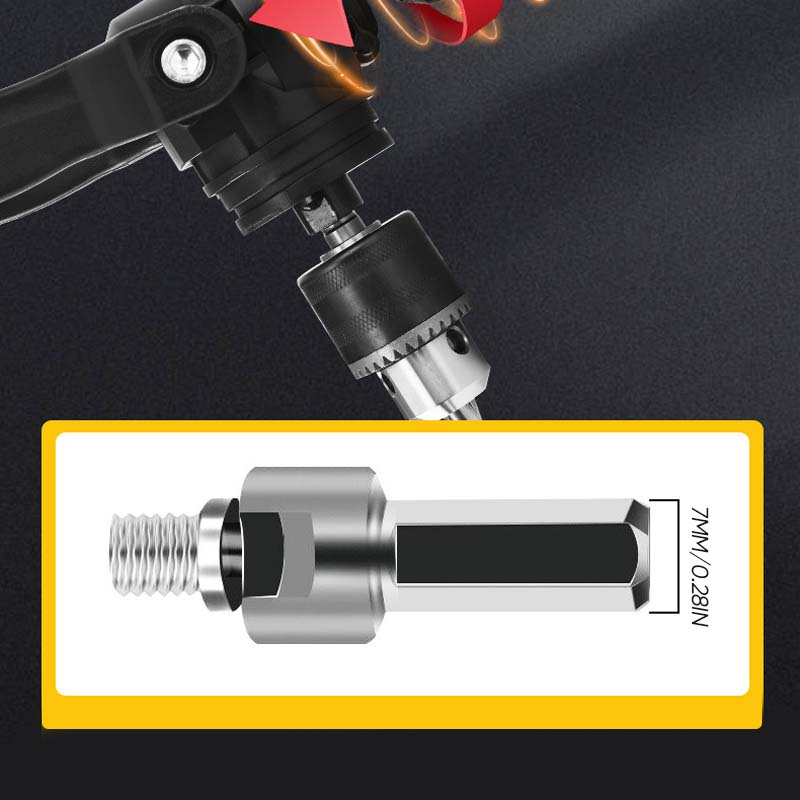 Right angle drill chuck