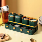 Double spice box set with drawers