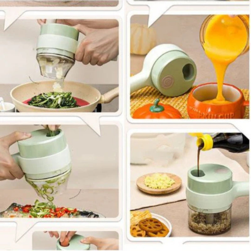 4-in-1 manual kitchen preparation maker