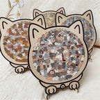 135-Piece Wooden Cat Puzzle