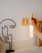 Wireless Wooden Wall-Mounted Sconce