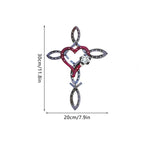 Natural Horseshoe Cross with Heart