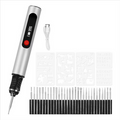 DIY Engraving Pen for Artists, Rechargeable Precision Tool for 50+ Surfaces with 30 Bits and Mastery Guide