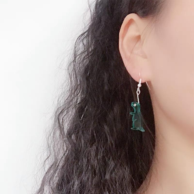 Acrylic Small Dinosaur Earrings