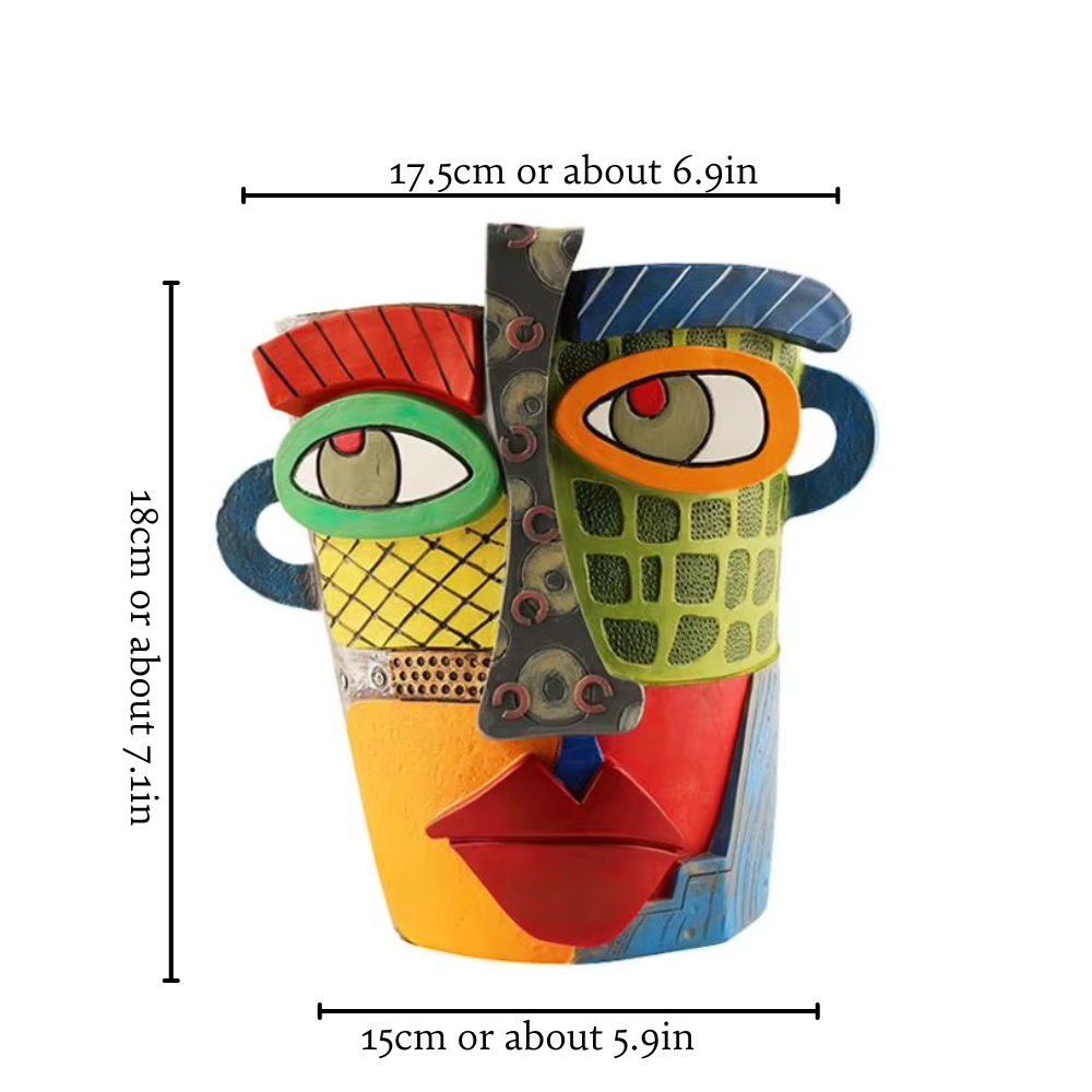 Abstract Face Flower Pot