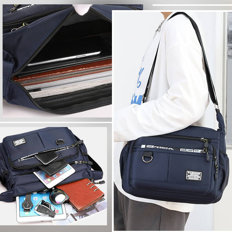 Light waterproof shoulder bag with large capacity