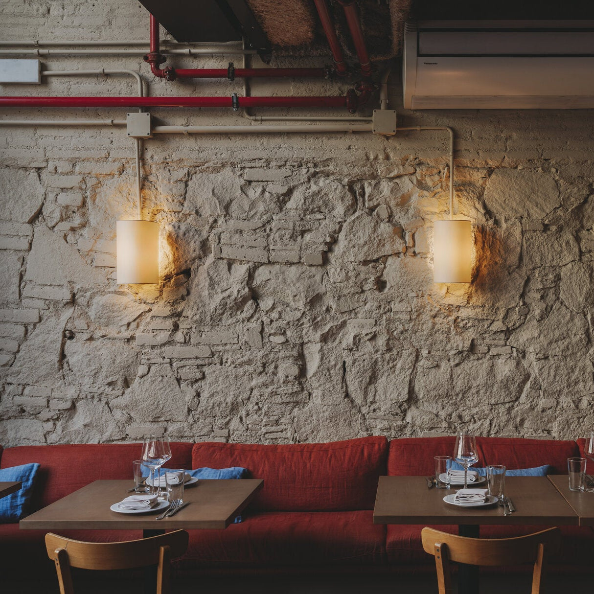 Fabric Wall Lamp in Japanese Wabi-Sabi Style