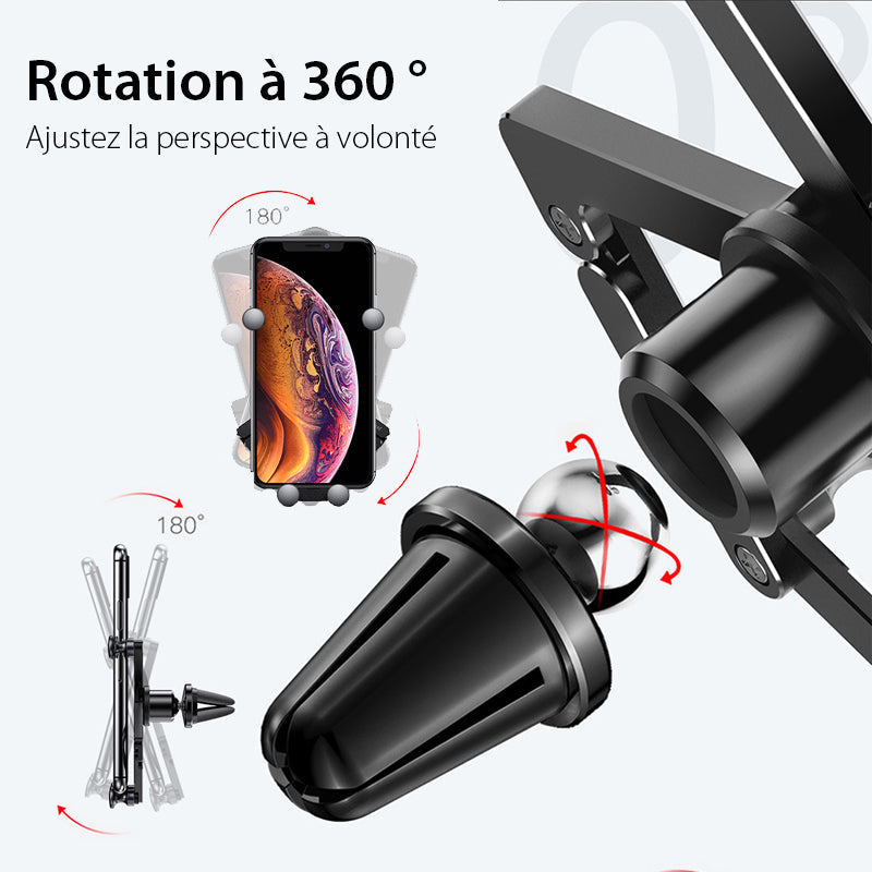 Removable smartphone holder for car