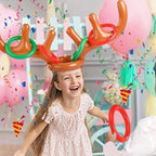 Inflatable Reindeer Antler Ring Toss Game Set