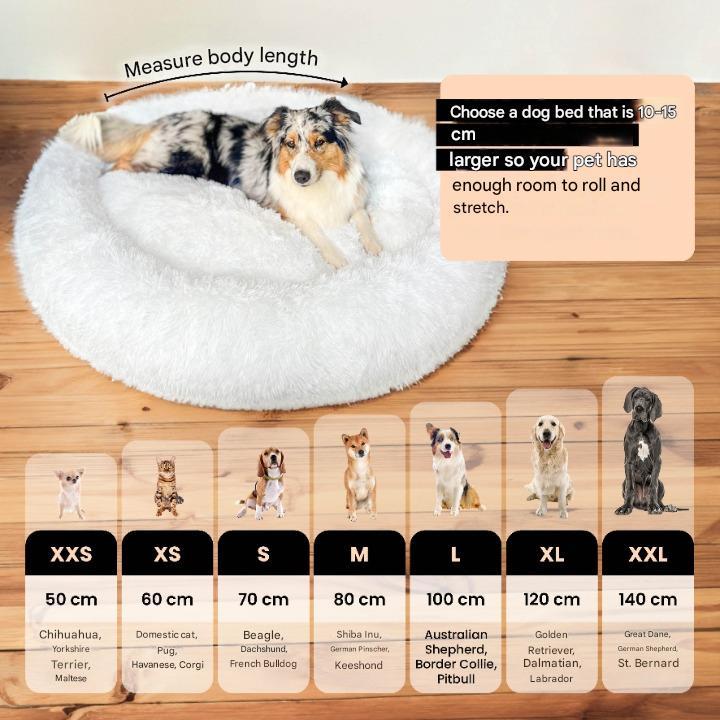FluffyNest Comfort Dog Bed – Orthopedic Plush Sleeping Cushion for Dogs