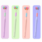 Three-sided soft hair toothbrush