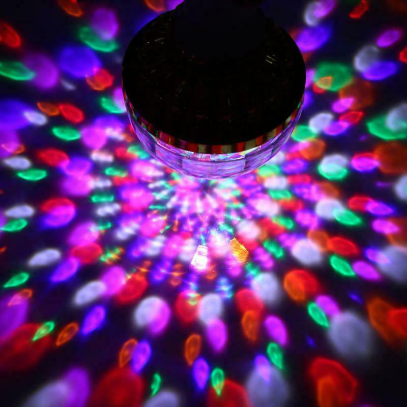 LED Disco Ball Colorful Rotating Lightbulb