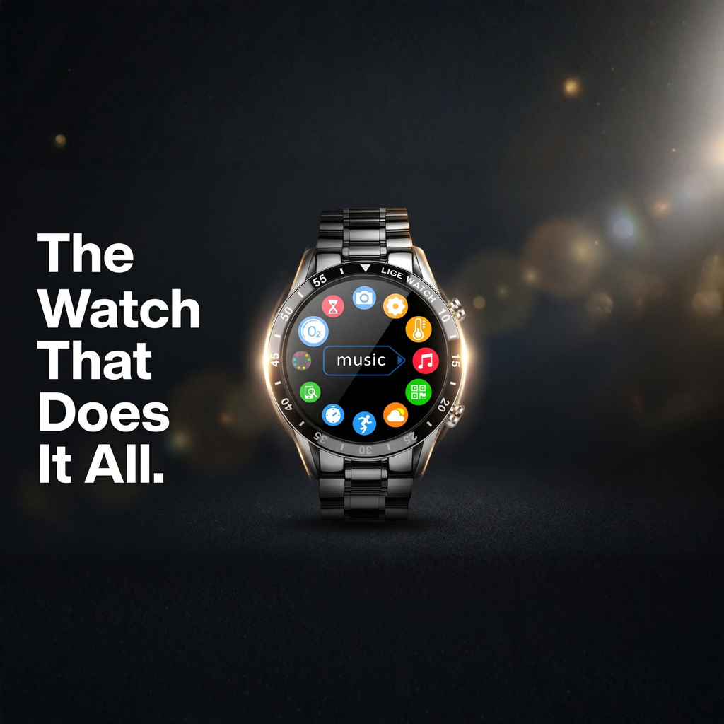 Luxury 4G Smartwatch – Stylish Watch with Calls, GPS & Health Features