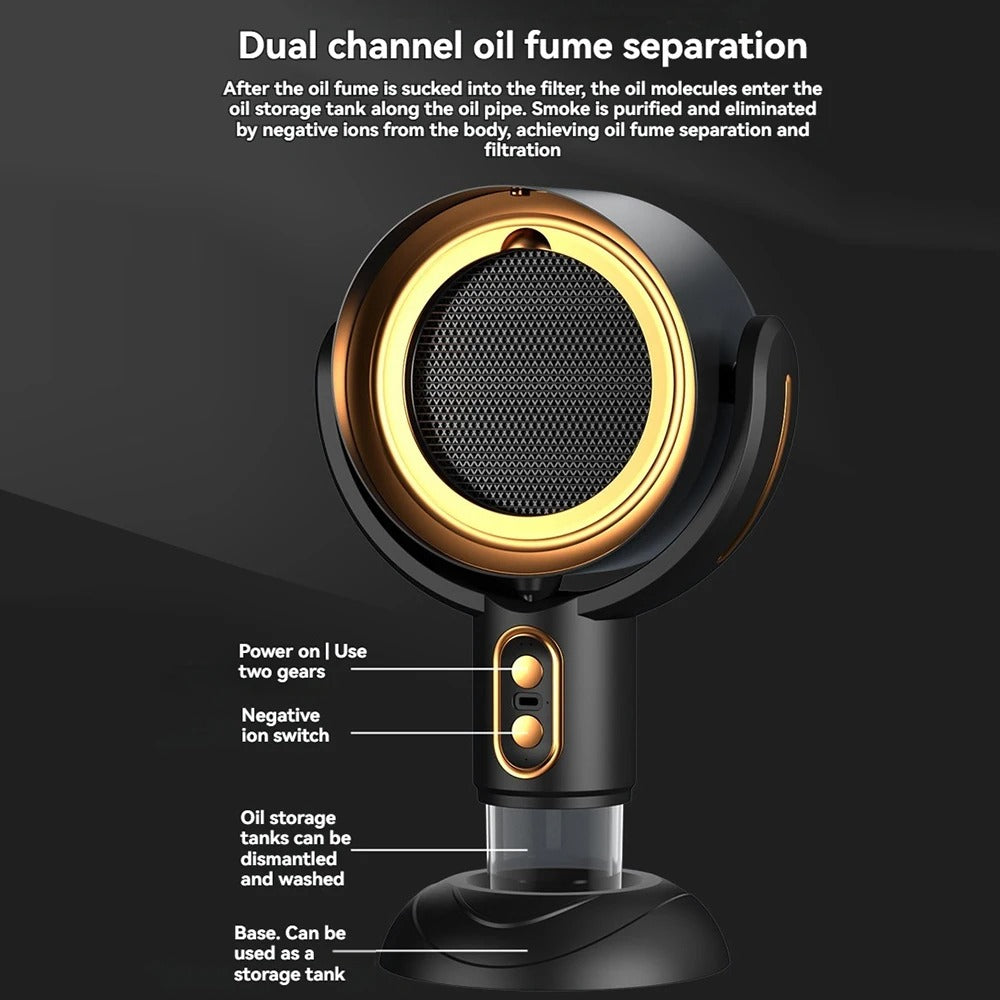 SmokeAway Venti – Portable Air Purifier Fan with Ion Technology and USB Charger