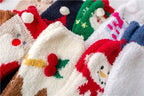 Christmas socks in gift box design | Plush house & cuddle socks | Universal size