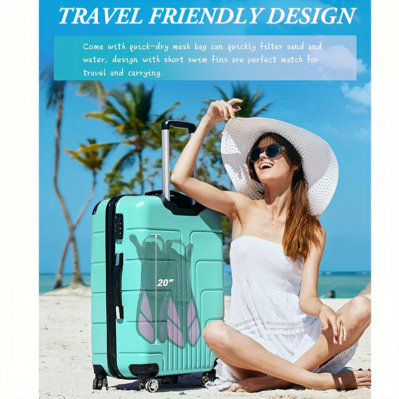 Snorkel fins SeaVana Glide | Adjustable & Short | Open Heel | For Travel & Leisure | Unisex