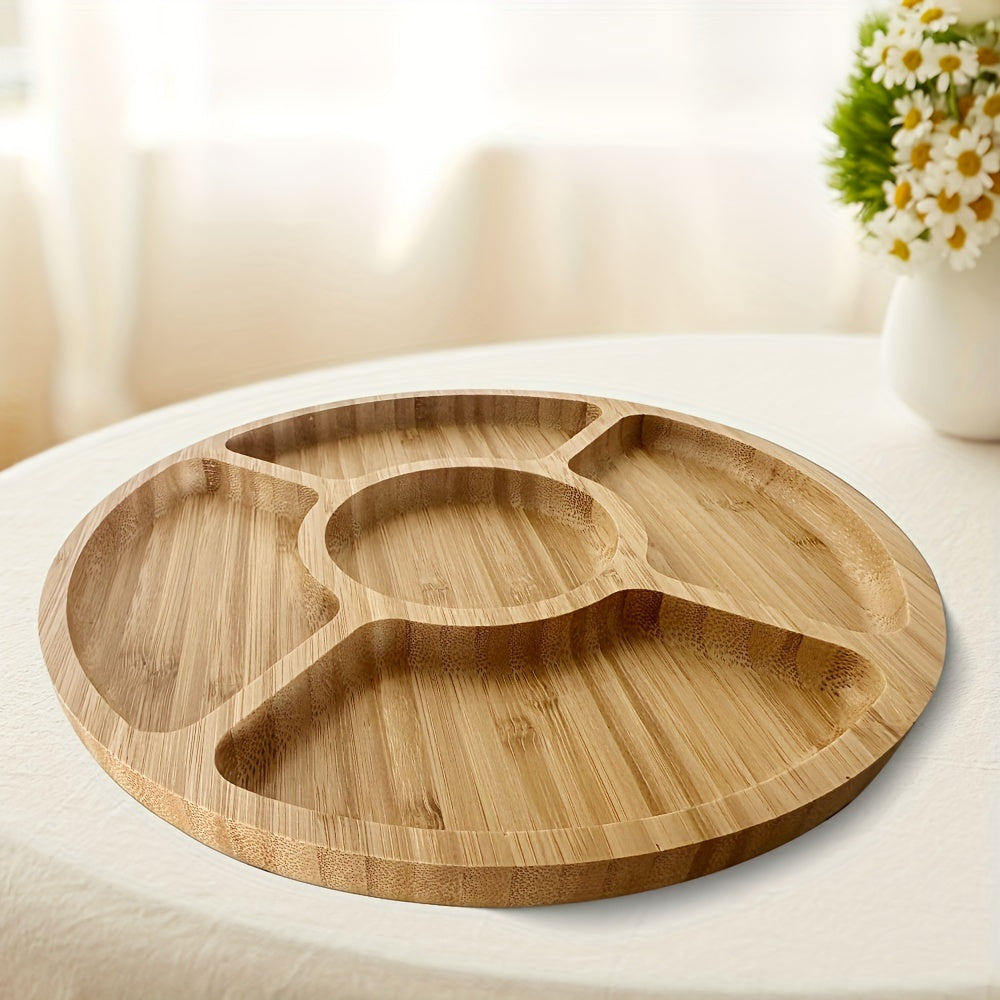 SnackAura – Serve snacks stylishly with a durable, eco-friendly bamboo tray