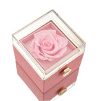 [Ideal Gift] Eternal Rose Box - With engraved necklace & artificial rose