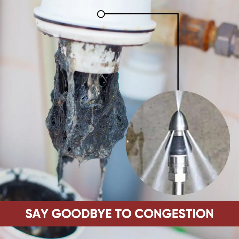 High-pressure nozzle for drain cleaning – Effective flushing & cleaning