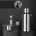 Insulated Thermos Water Bottle, with Tea Filter & Wide-mouth Opening, for Coffee, Tea & Cold Beverage