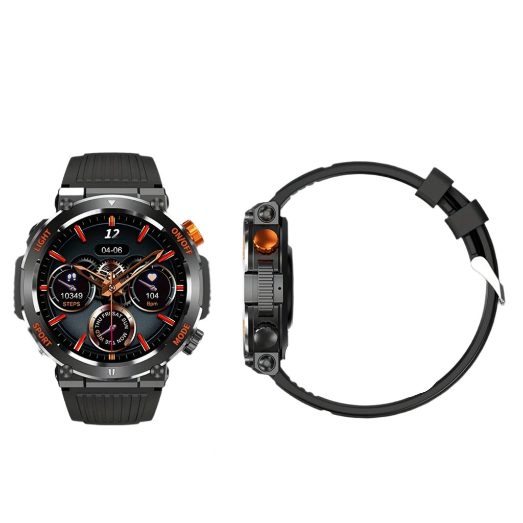 Jack - Waterproof Smartwatch with LED Flashlight and Sleep Monitor