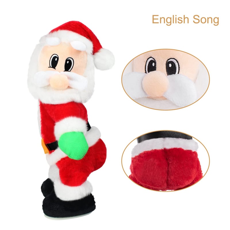 Dancing & Singing Santa Claus | Movable Santa Figure with Music | Fun Christmas Decoration & Gift Idea