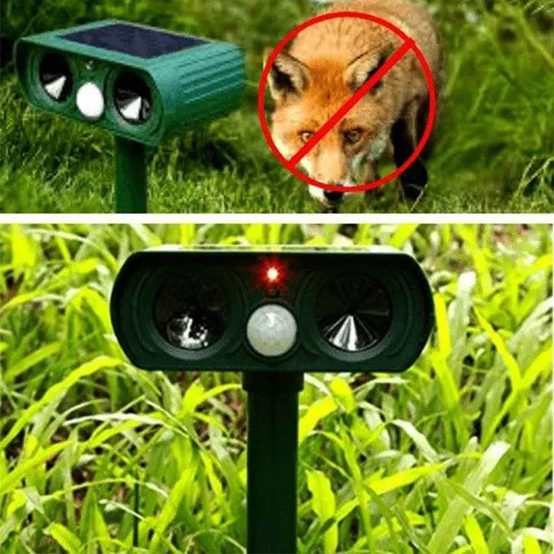 SonicShield Solar-Powered Defense System