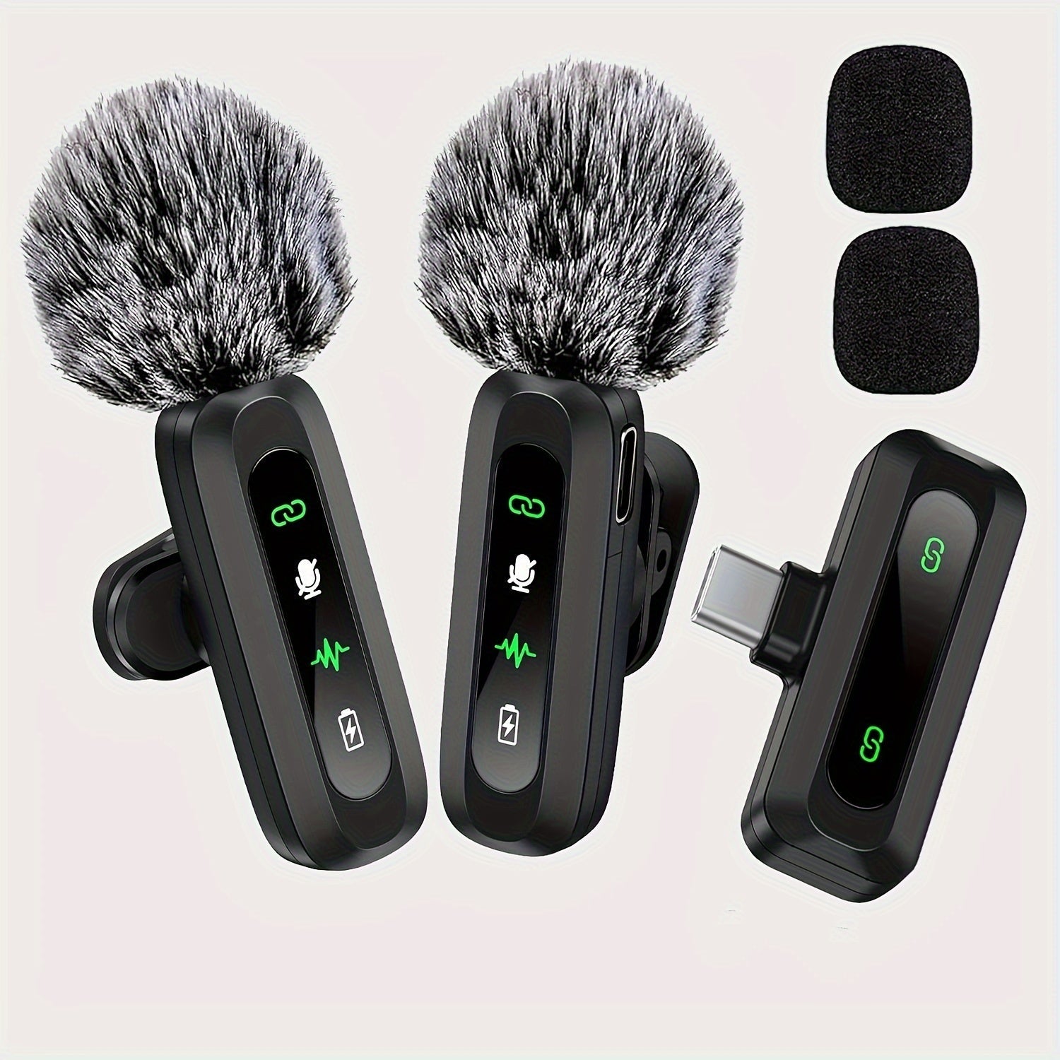 SoundSnap Wireless Clip Microphone – USB-C Microphone for Smartphone and Tablet