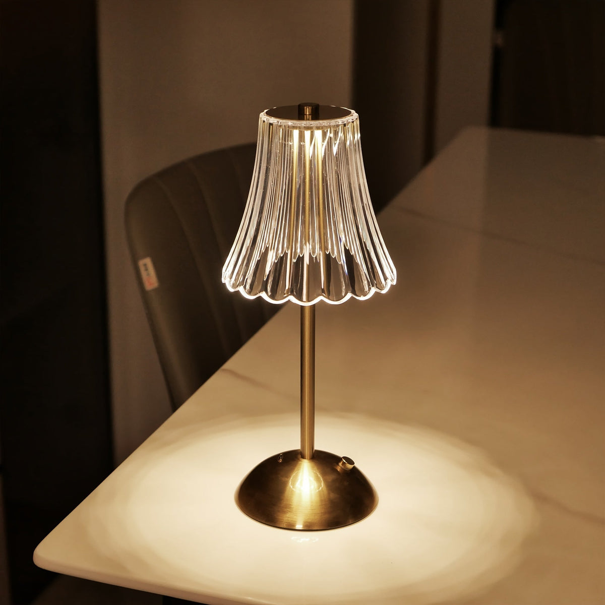 Crystaluxe Lamp - LED Crystal Table Lamp with Touch Function