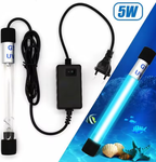 Efficient & Portable Handheld Strong UV Light Antiseptic Sterilization Lamp with Mercury Tube Light, High Intensity UV Light, Opaque Reflective Silver Foil, for Home, Office, Travel and More (US Plug)