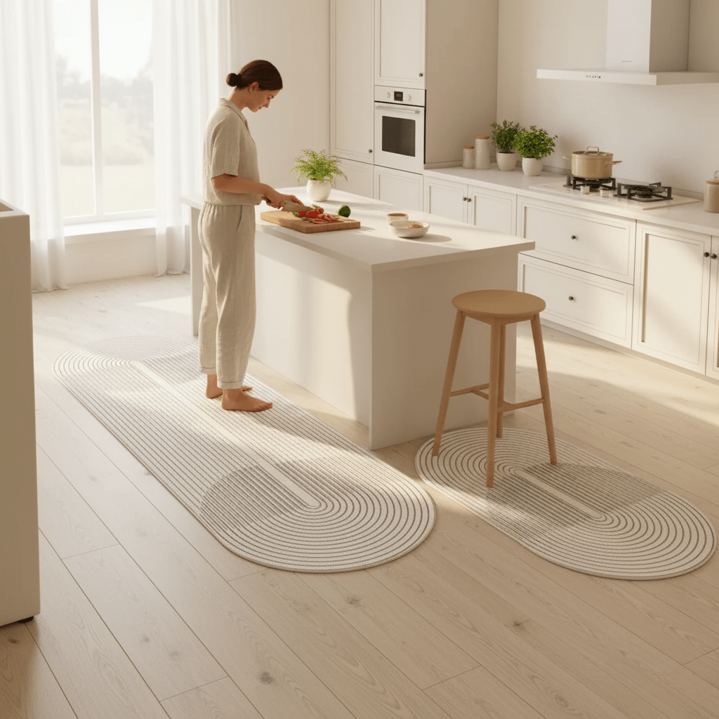 Non-slip kitchen mat for comfort & safety