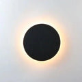 Minimalist LED wall light in round or square, IP65