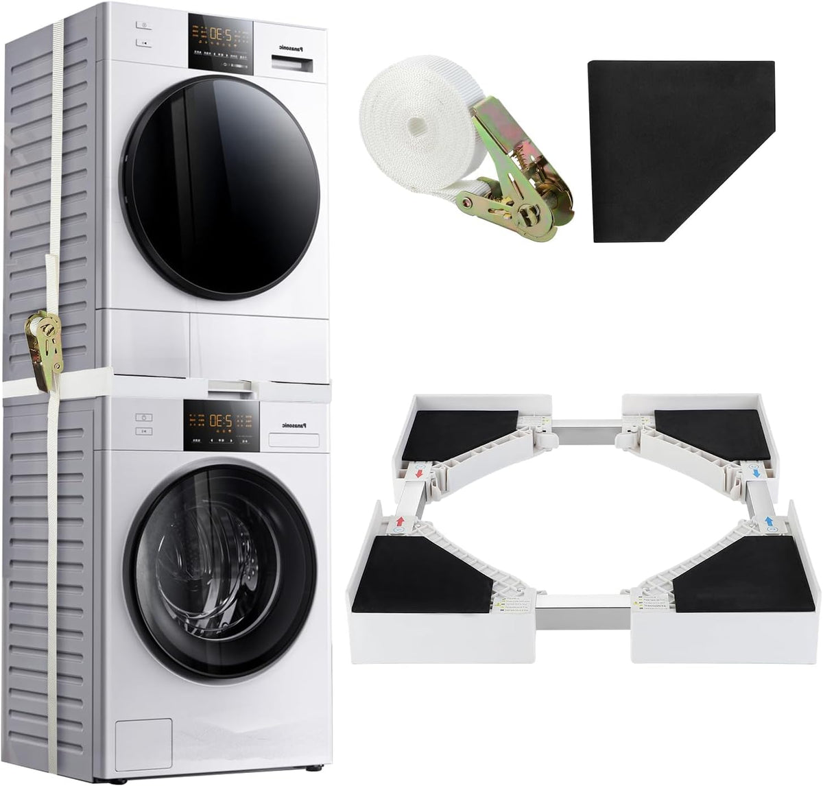 StackRight – Safely stack washing machine and dryer, save space instantly