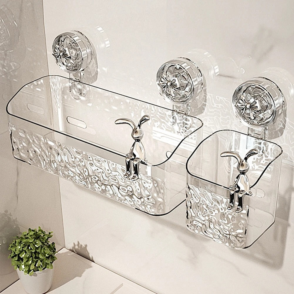 Practical wall shelf | Drill-free storage in the bathroom