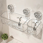 Practical wall shelf | Drill-free storage in the bathroom