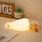 Sleeping Duck Lamp - Rechargeable Dimmable Silicone Night Light