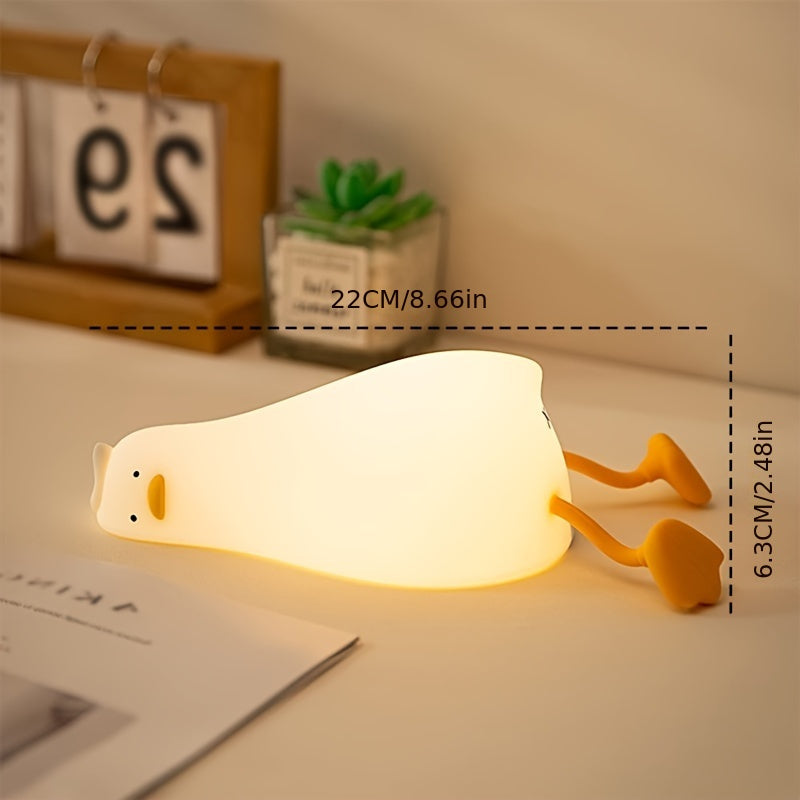 Sleeping Duck Lamp - Rechargeable Dimmable Silicone Night Light