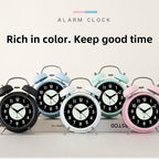 LuminousTime - Elegant Metal Alarm Clock with Gentle Lighting for Peaceful Mornings and Nights