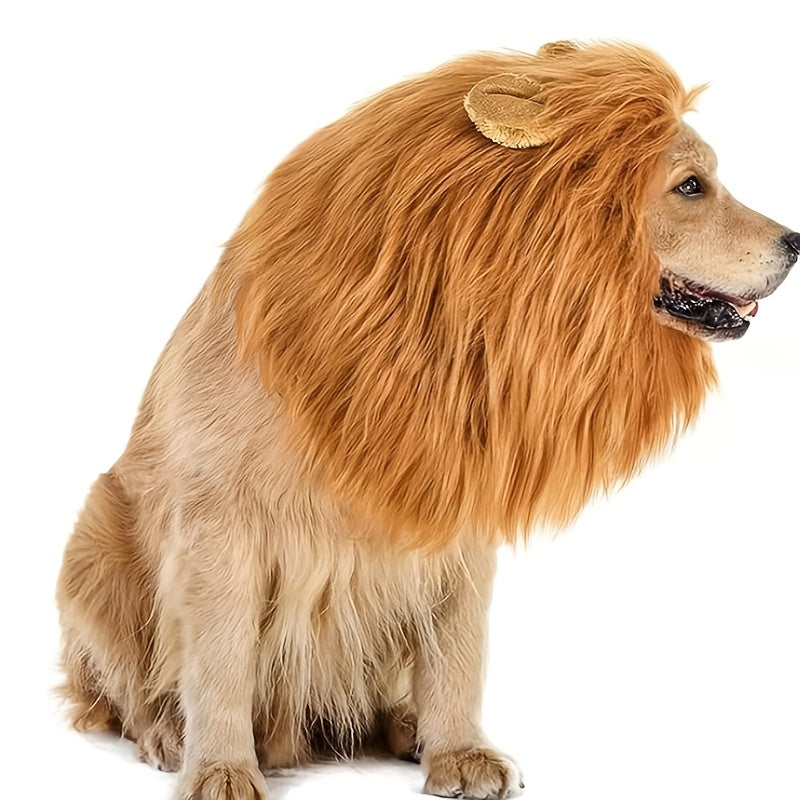 Dog Realistic Lion Mane Halloween Costume | Adjustable Lightweight