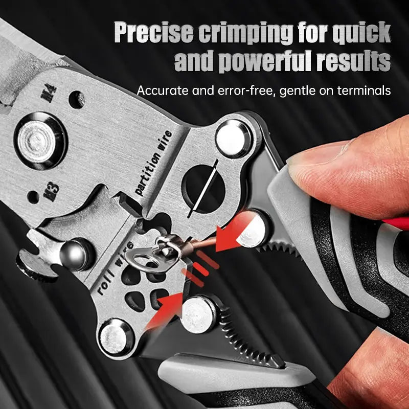 Foldable 8-in-1 Wire Stripper for Electrical Work