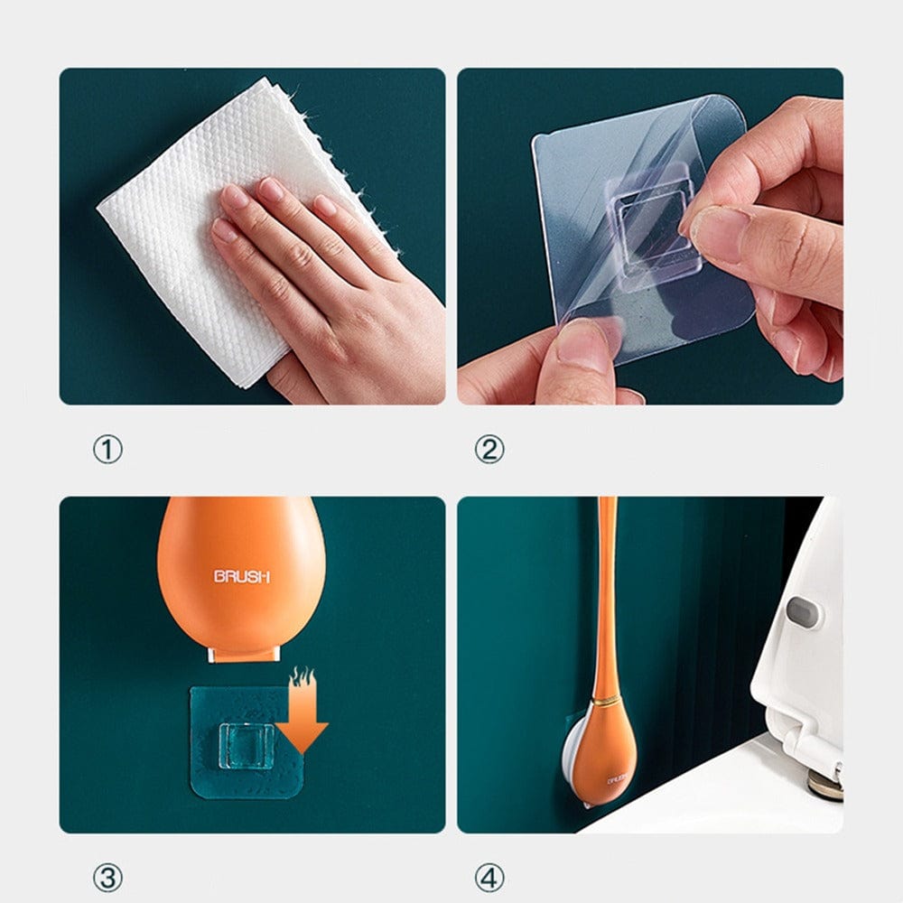 Modern flexible silicone toilet brush