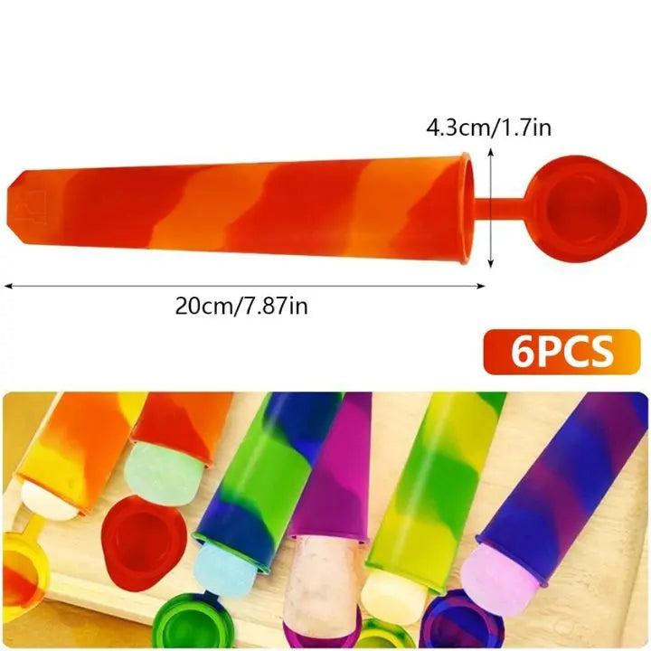 6-Piece Set Reusable Ice Molds – Safe & BPA-free
