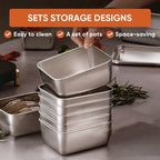 Stainless Steel Food Storage Container with Lid, Lunch, Snack Storage Box