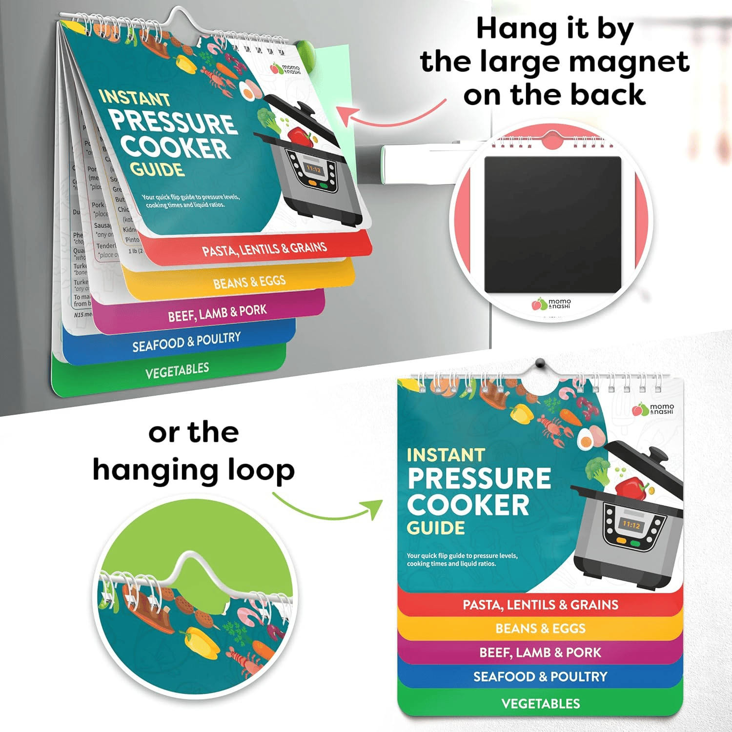 Air Fryer Cheat Sheet Magnets Cooking Instructions Booklet