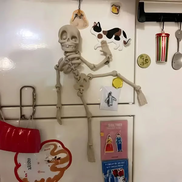 3D printed vintage skeleton magnetic figure