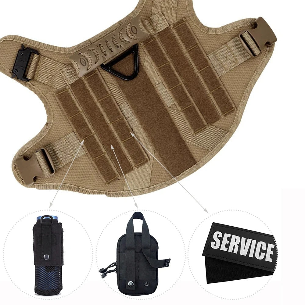 KrachtGrip Dog Harness – Adjustable Tactical Harness for Training & Walks