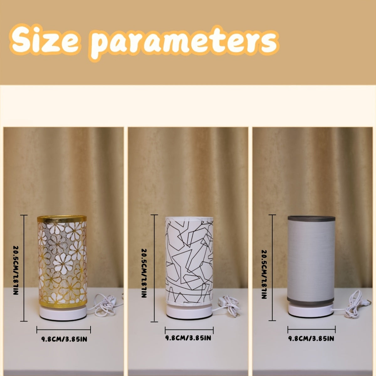 ModernLicht – Illuminated USB Table Lamp in Cylinder