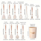 Cooking - Kitchen joy with the elegant silicone kitchen utensil set