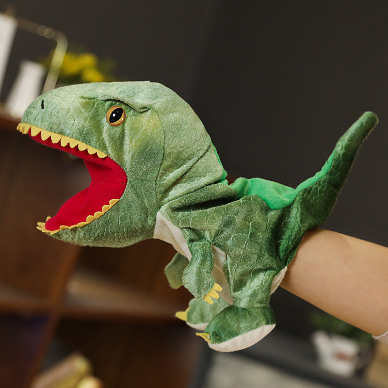 Dinosaur Hand Puppet-Green