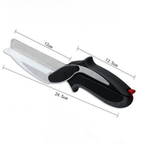 2-in-1 Kitchen Knife with Built-In Cutting Board